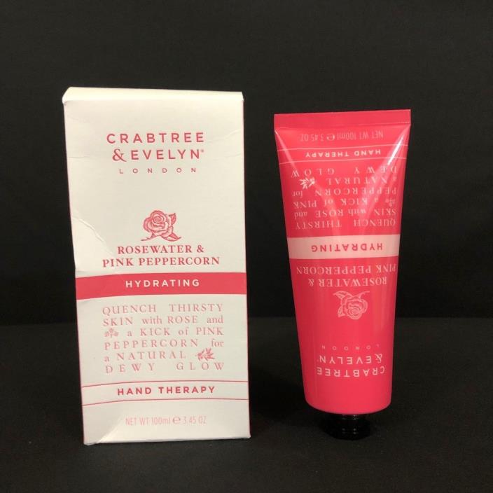 Crabtree Evelyn Rosewater Pink Peppercorn Hydrating Hand Therapy 100 ml Skin