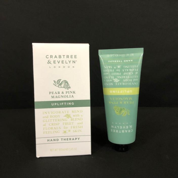 Crabtree Evelyn Pear Pink Magnolia Uplifting Hand Therapy Skin Care 100 ml