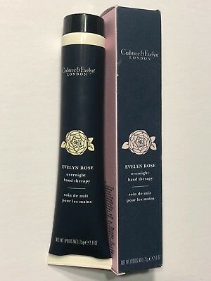 NEW CRABTREE & EVELYN EVELYN ROSE OVERNIGHT HAND THERAPY 2.6OZ