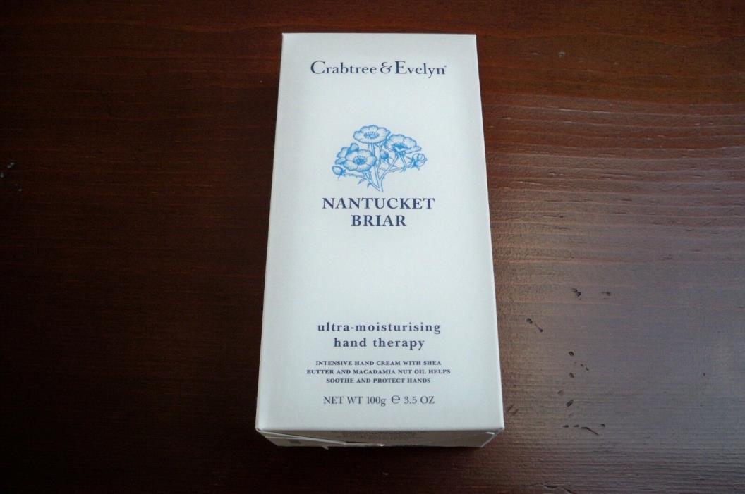 Crabtree & Evelyn Ultra Moisturising Hand Therapy Nantucket Briar 3.5 Oz