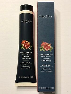 NEW CRABTREE & EVELYN POMEGRANATE ARGAN & GRAPESEED OVERNIGHT HAND THERAPY 2.6OZ