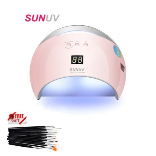 SUNUV 48W SUN6 Professional LED Nail Dryer UV Nail Lamps Curing Lights (Pink)