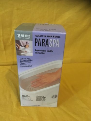 HoMedics ParaSpa Paraffin Wax Refill & 20 Liners PAR-WAX 2 lb   AB