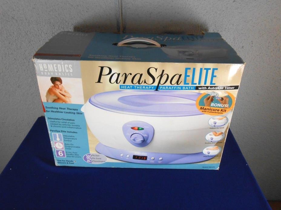 Homedics Body Basics Para Spa Elite Heat Therapy Paraffin Bath Auto-On NIB