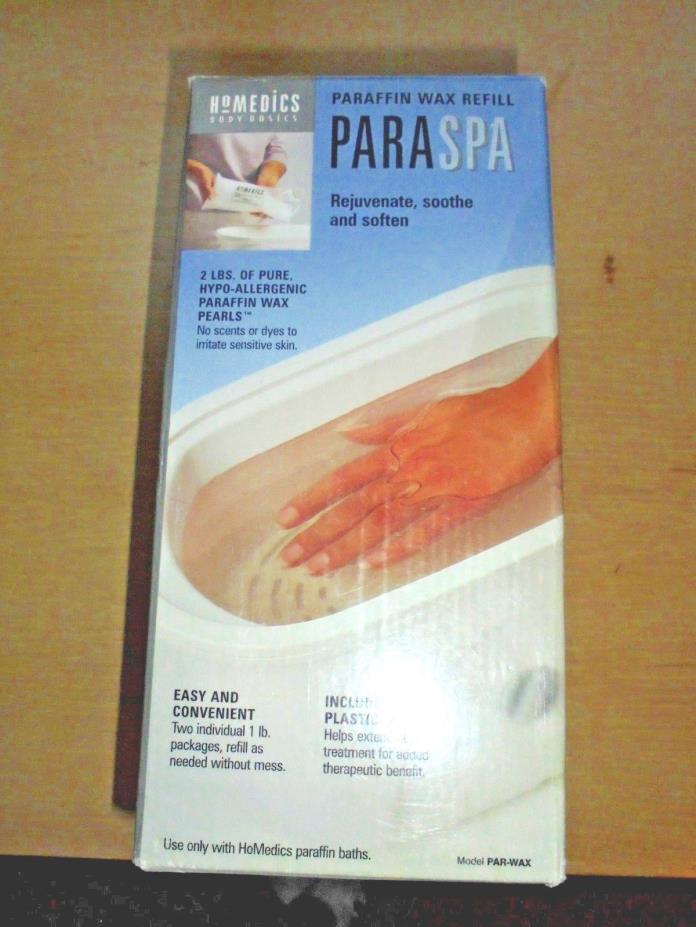 Homedics ParaSpa Paraffin Wax Refill 2 Pounds with 20 Liners NEW Mani Pedi