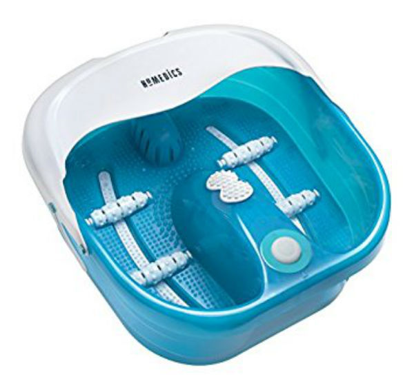 HoMedics Bubble Spa Pro Footbath w/ Heat Boost Power Pedicure Foot Care Massage