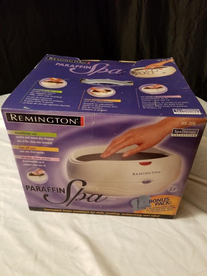 Remington HS-200 Paraffin Spa Body Works kit for Hands, Elbows and Feet