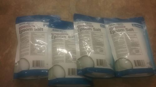 4 LOTS BAG ASSURED MULTI PURPOSE EPSOM SALT NATURAL MAGNESIUM SULFATE Bath Soak