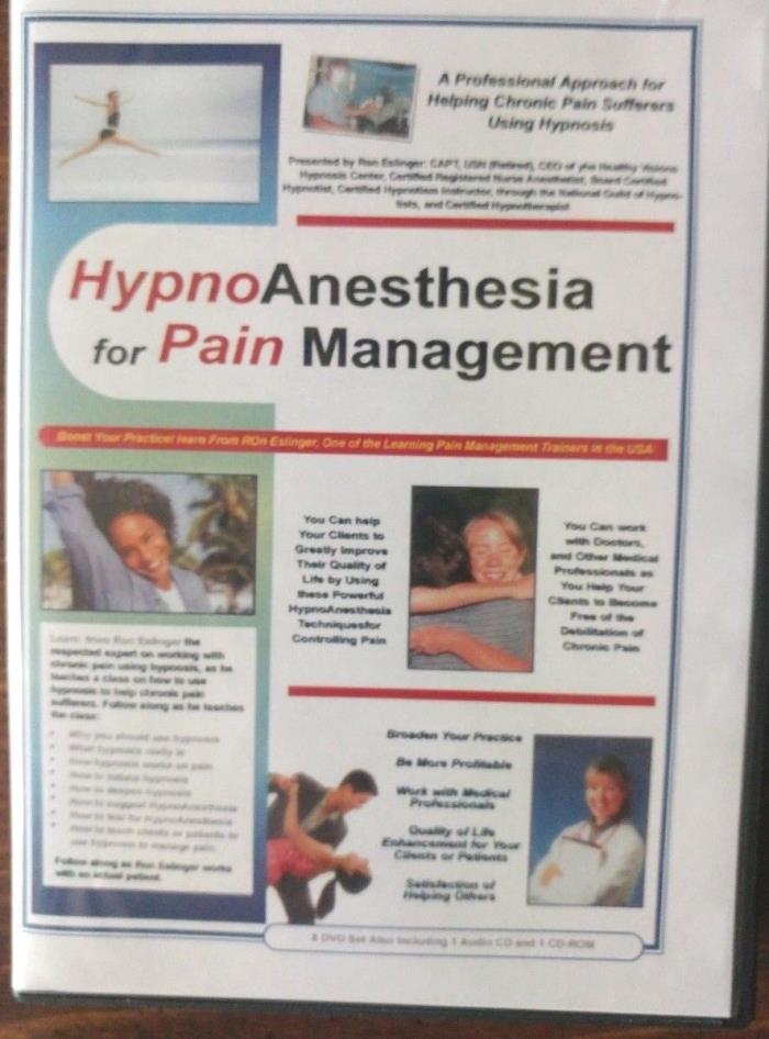 HypnoAnesthesia for Pain Management DVD's-RonEslinger