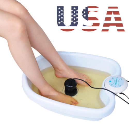 Ion Ionic Detox Foot Basin Bath Cleanse Machine Array Health Care Spa Tub Home