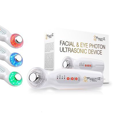 Project E Beauty LED 3 Colors Photo-rejuvenation Kit Facial Beauty Care Massa...