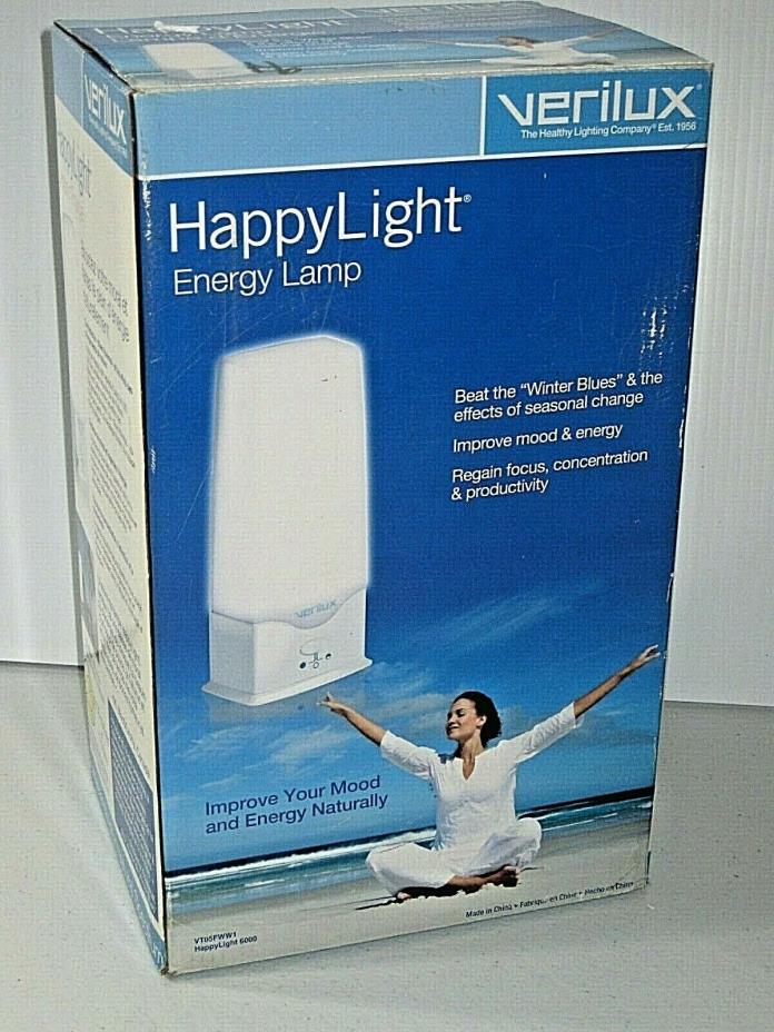 Verilux HAPPY LIGHT 6000 Energy Lamp VT05 Soothing Mood TREATS SAD