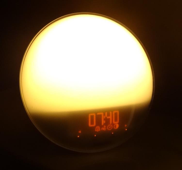 Philips Wake-Up Light Alarm Clock (HF3520) Sunrise Simulation w/ Sounds & Radio