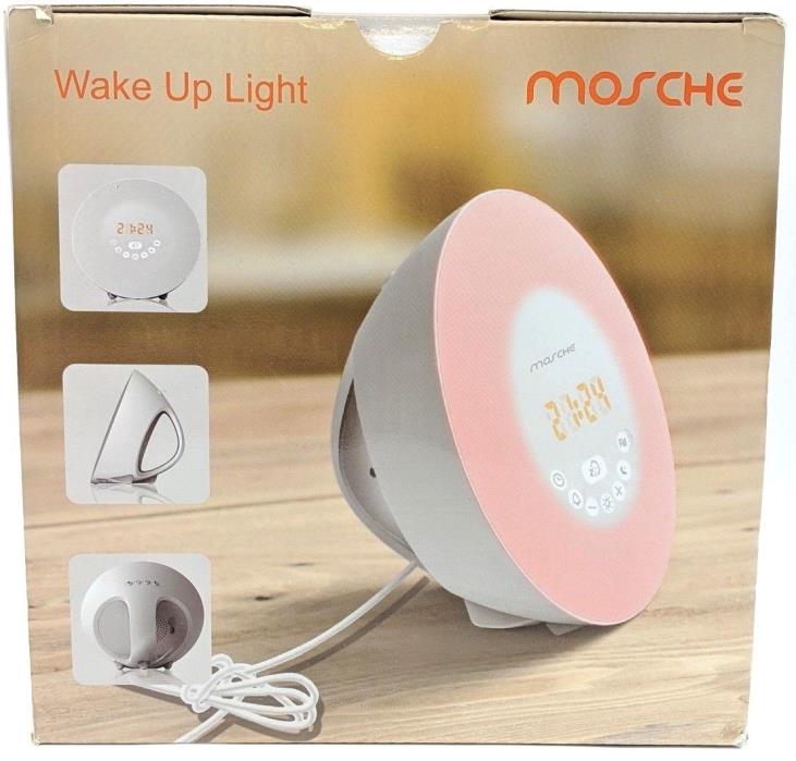 Mosche Sunrise Digital Alarm Clock Wale Up Light With FM Radio and Touch Control
