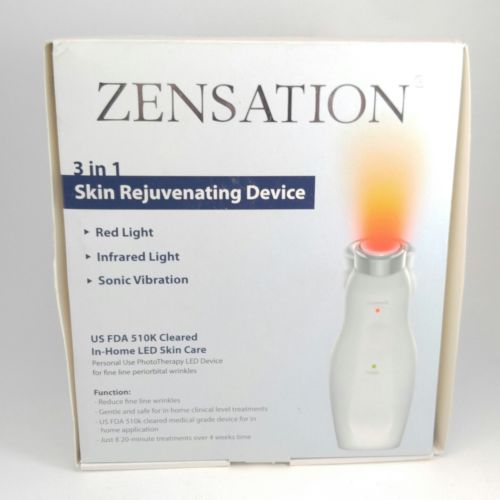 ZENSATION 3 in1 Skin Rejuvenating Device-InHome LED Skin Care-US FDA Cleared NEW