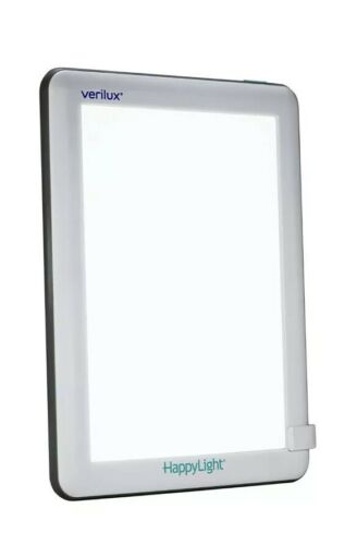 Verilux HappyLight Lucent 10000 Lux LED Bright White Light Therapy Lamp