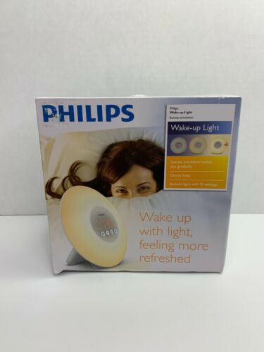 Philips Wake-Up Light Alarm Clock Sunrise Simulation White HF3500