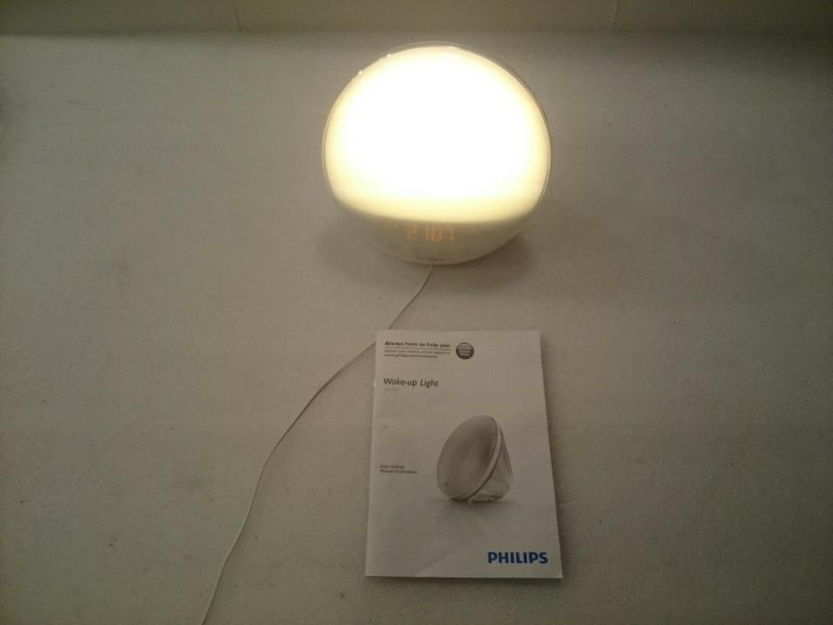 Philips Wake-Up Light Alarm Clock with Colored Sunrise  White (HF3520)
