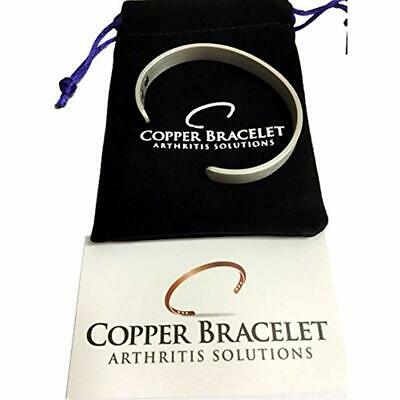 PEWTER Copper Bracelet Arthritis - GUARANTEED 99.9% PURE Magnetic Men Women 6 Of