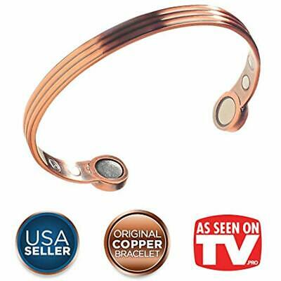 Earth Therapy, Original Pure Copper Magnetic Healing Bracelet Arthritis, Tennis