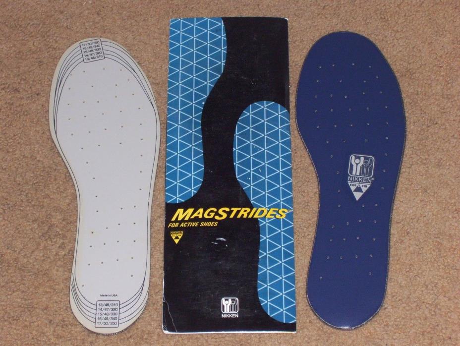 NIKKEN MAGSTRIDES MAGNETIC INSOLES LARGE 13-18 #2026 - NEW IN PACKAGE