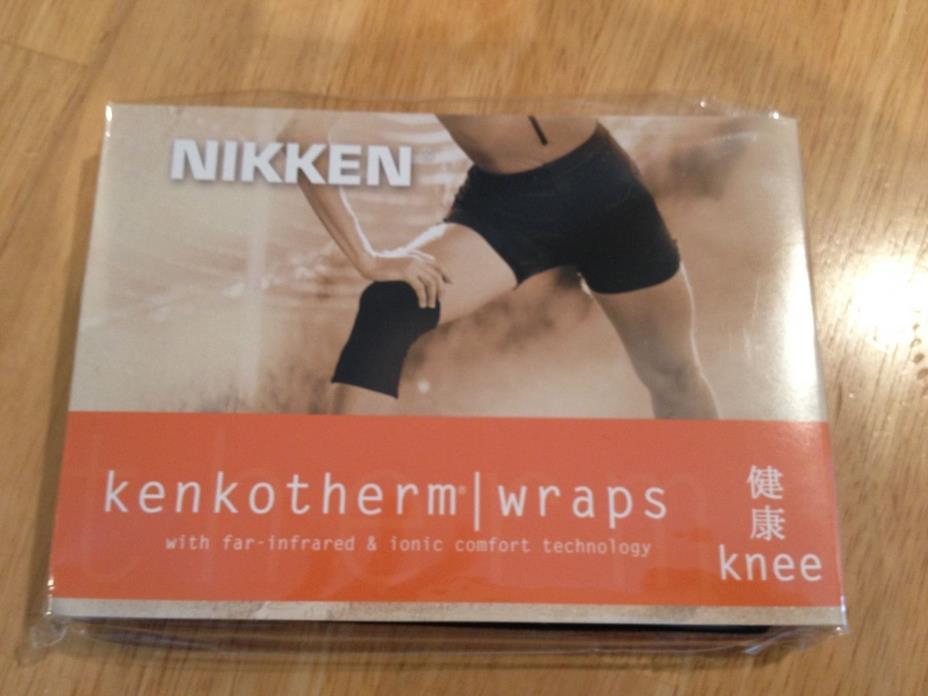 Nikken Kenko - Therm Knee Wrap size X- LARGE! Black -  Brand New! Knee Support
