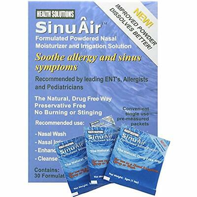 Sinuair Powdered Saline 30 Convenient Packets Health Solutions GIFT NEW Decor