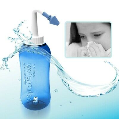 300ml Rinse Nose Wash Cleaning Bottle Allergy Relief Nasal Pressure Neti Pot US
