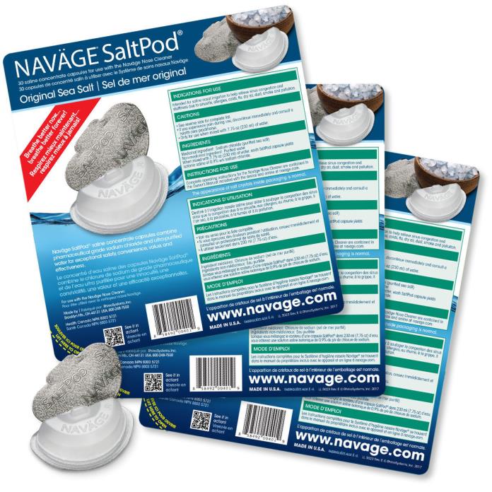 NAVAGE SALTPOD THREE-PACK: 3 SaltPod 30-Packs (90 SaltPods)
