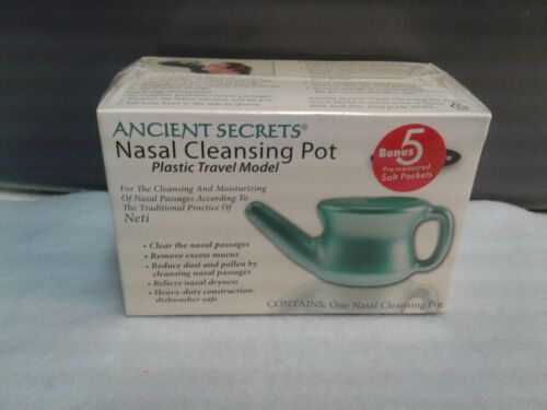 Ancient Secrets Nasal Cleansing Pot Plastic Travel Model New Still swapped