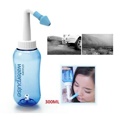 300ml Nose Wash Cleaning Bottle Allergy Relief Nasal Pressure Rinse Neti Pot USA