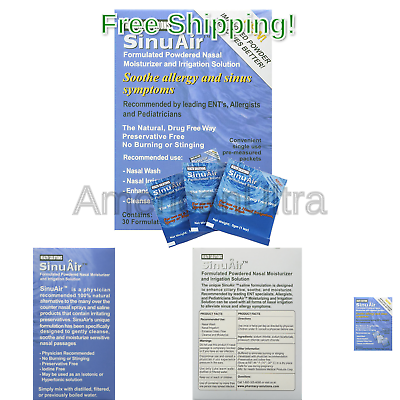 SinuAir Powdered Saline 30 Convenient Packets 30 Packets