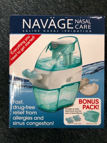 Navage Nasal Irrigation Basic Bundle: Navage Nose Cleaner and SaltPods SEALED