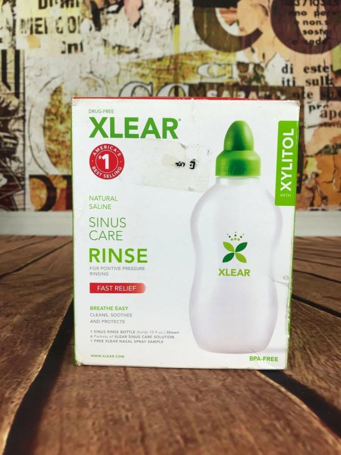 XLEAR Sinus Care Rinse System Fast Relief Breath Easy Cleans Soothes Protects