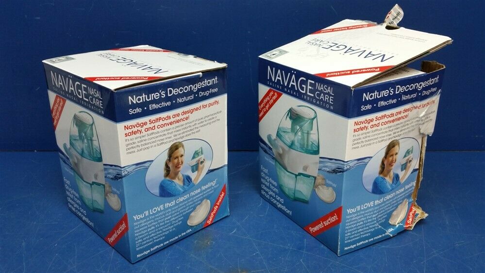 (2) Navage Nasal Irrigation Basic Bundle: Navage Nose Cleaner + 18 Free SaltPods