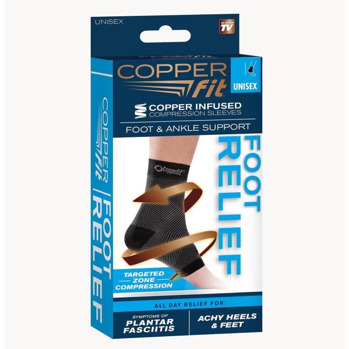 Copper Fit Foot Relief Compression Ankle Sleeve