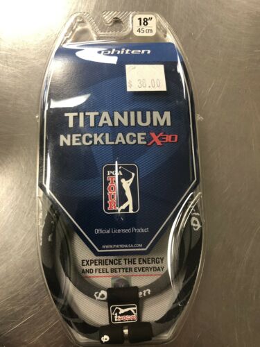 Phiten X30 PGA TOUR licensed Titanium Necklace 18
