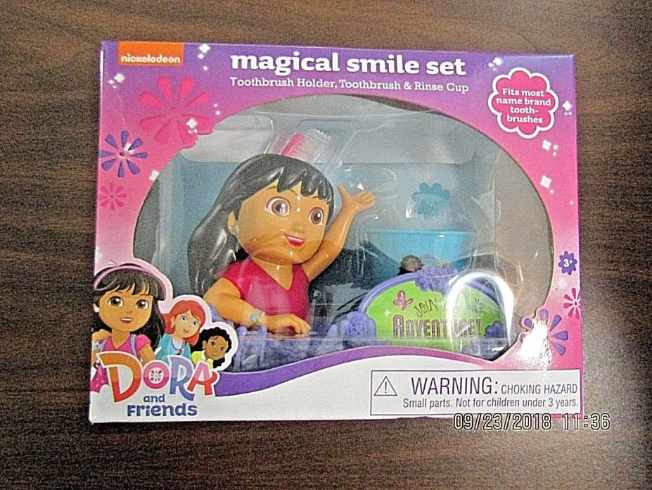 Nickelodeon Dora And Friends Magical Smile Set 3 Piece Set NIB Free Shipping!!!