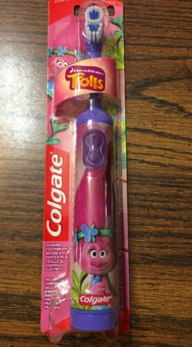 Childrens Battery Powered Toothbrush Dreamworks Trolls Purple