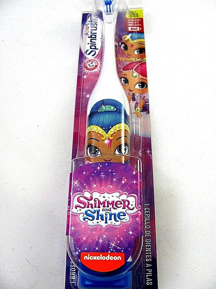 Kids Spinbrush Shimmer and Shine Toothbrush Battery Included Arm & Hammer