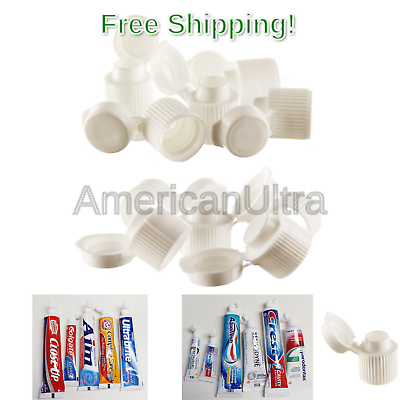 2 x 5 Toothpaste Flip Top Caps for Crest - Close-Up - Colgate - Aquafresh and...
