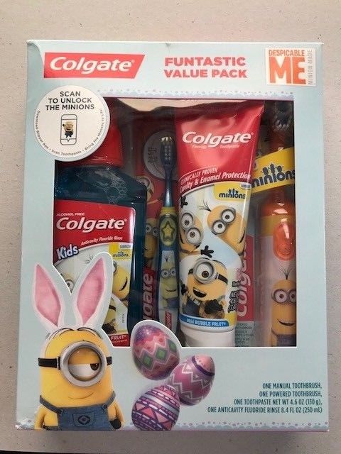 Colgate Funtastic Value Pack - Minions - Despicable Me - NEW - 4 Items