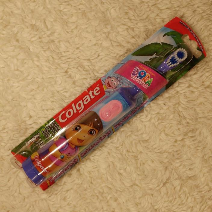 Colgate Kids Dora the Explorer Powered Toothbrush Purple Slim Handle Extra Soft