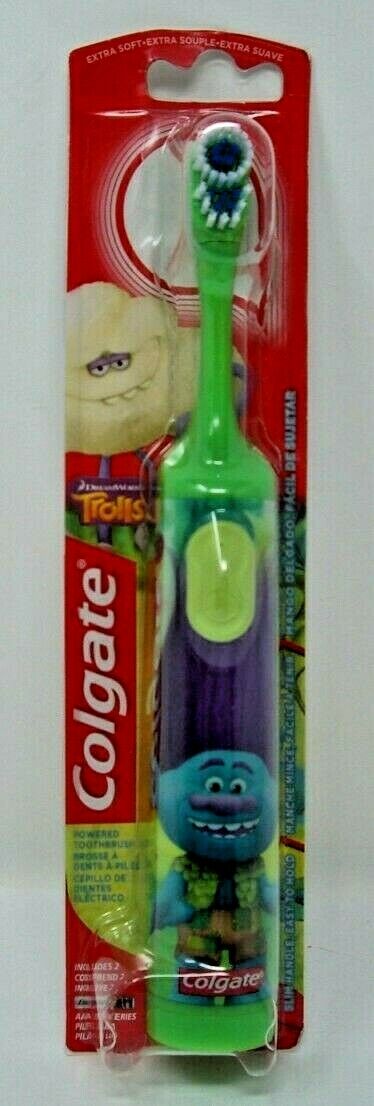 Trolls Purple Hair Power Toothbrush Colgate Extra Soft Bristles Dream Works