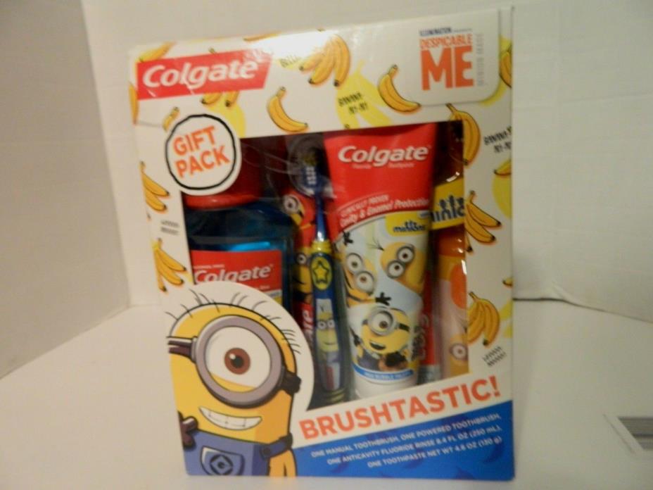 COLGATE DESPICABLE  ORAL BRUSHTASTIC TOOTHBRUSH  4 PIECES  GIFT SET