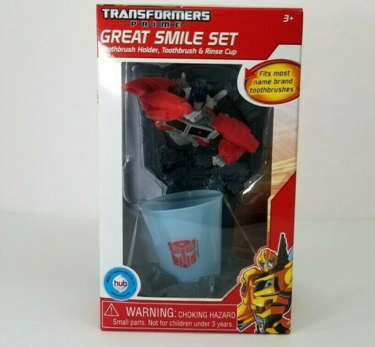 Transformers Great Smile Toothbrush Holder & Rinse Cup Set