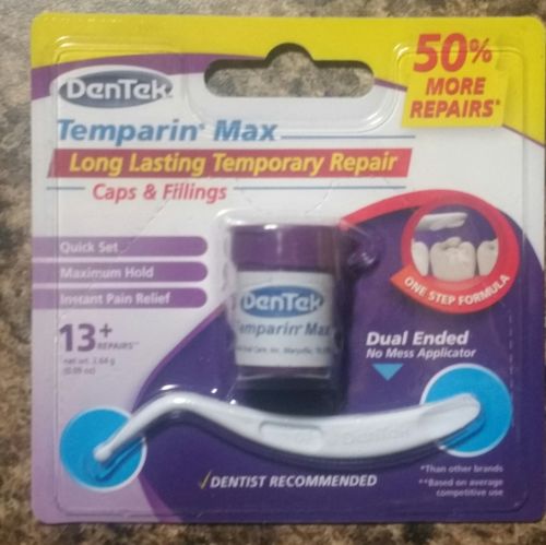 (1) DenTek Temparin Max Repair Lost Fillings & Loose Caps  Expires 4/2022