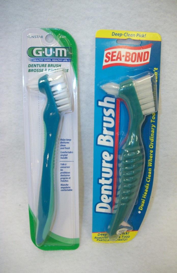 Sea Bond & Sunstar Denture Toothbrushes - New in Packages