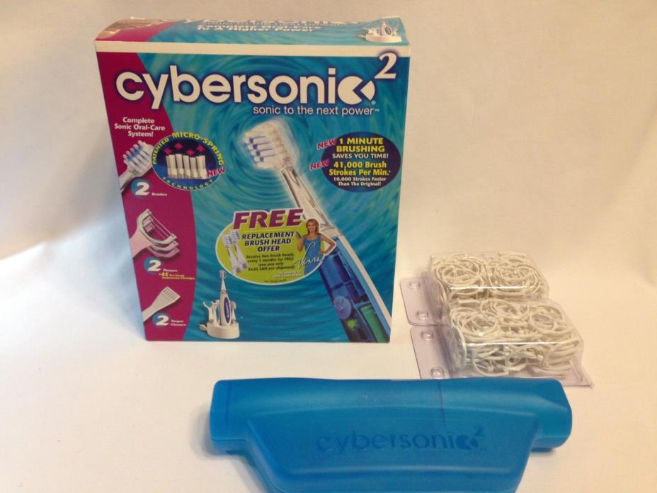 Cybersonic 2 Complete Sonic Oral Care System with Brushes Flossers Tongue Clean!