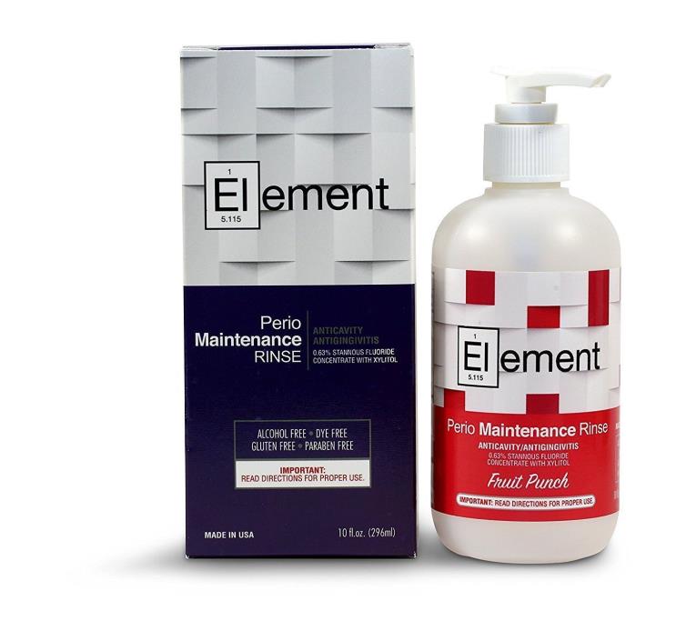 ELEMENT Maintenance Rinse 0.63% Stannous Fluoride Mouthwash FRUIT PUNCH